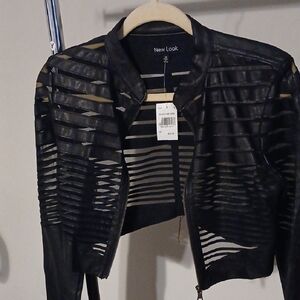 New Look Black Striped Women's Jacket